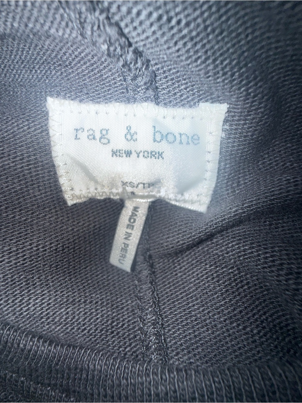 NWT. Rag & Bone. Black classic Long Sleeve Tee. Size XS. - Picture 8 of 14